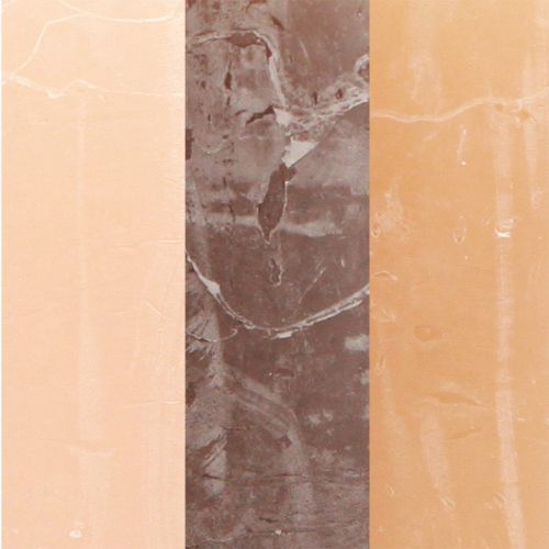 Artikel Stumpenkerzen Set Braun 12er, Rustic-Design, 70x100mm, Langbrenndauer