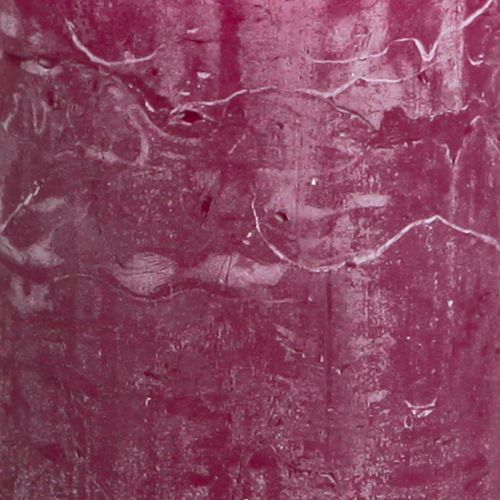 Floristik21 Stumpenkerzen Berry Lila 50x100mm, 4er Set - Deko Highlights für jeden Anlass