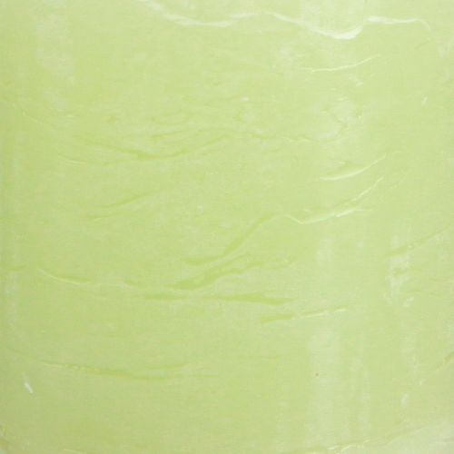 Artikel Stumpenkerzen Lime Grün 70×80mm 4er Set - Hochwertiges, durchgefärbtes Wachs für leuchtende Dekoakzente