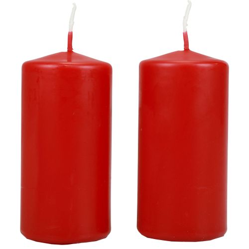 Stumpenkerzen H100 Ø50cm Rot Kerzen 12St einkaufen | Floristik21.de