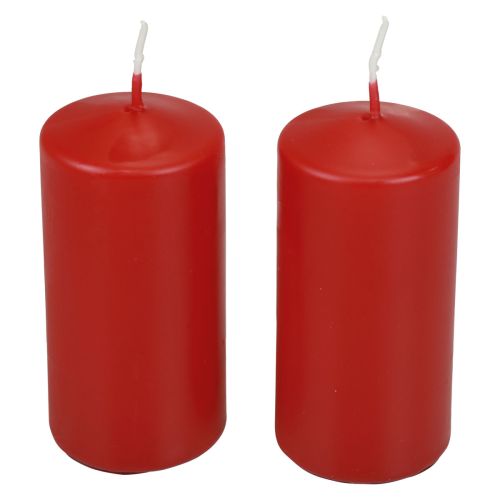 Stumpenkerzen H100 Ø50cm Rot Kerzen 12St | Floristik21.de