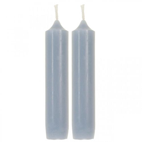 Stumpenkerzen Hellblau Stabkerzen Kurz Ø2,2cm H11cm 6St