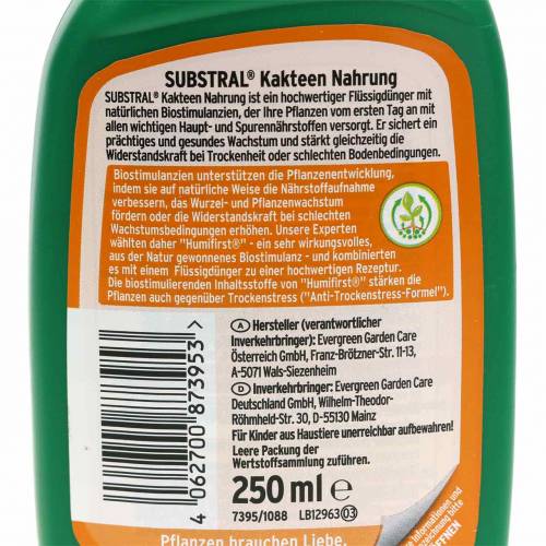 Floristik21 Substral Kakteen-Nahrung 250ml Flüssigdünger