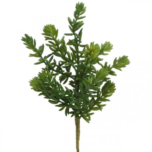 Sukkulente Künstliche Grünpflanze zum Stecken 25cm Grün 2St