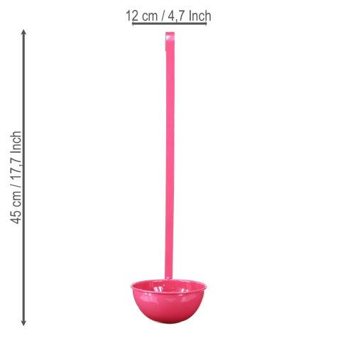 Artikel Dekorative Schöpfkelle aus Metall in Rosa, vielseitige Deko für rustikale Blumenarrangements und kreative Einrichtungsideen