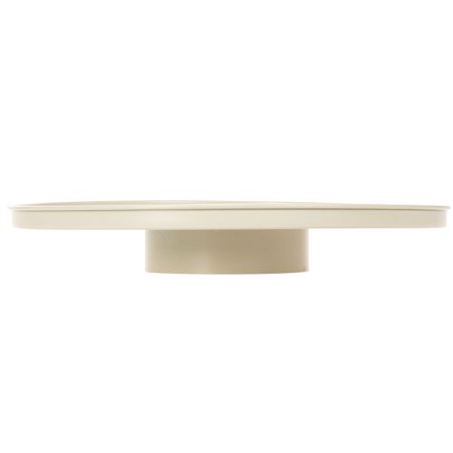 Dekoplatte Metall rund 41 cm beige für Tischdisplay | Floristik21.de
