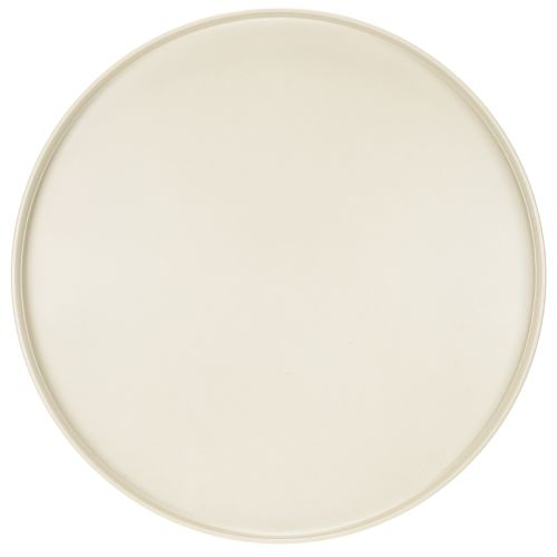 Dekoplatte Metall rund 41 cm beige für Tischdisplay | Floristik21.de