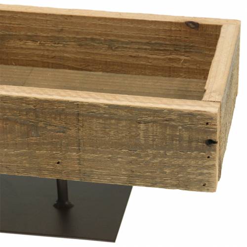 Floristik21 Deko Tablett Holz am Fuß 40cm