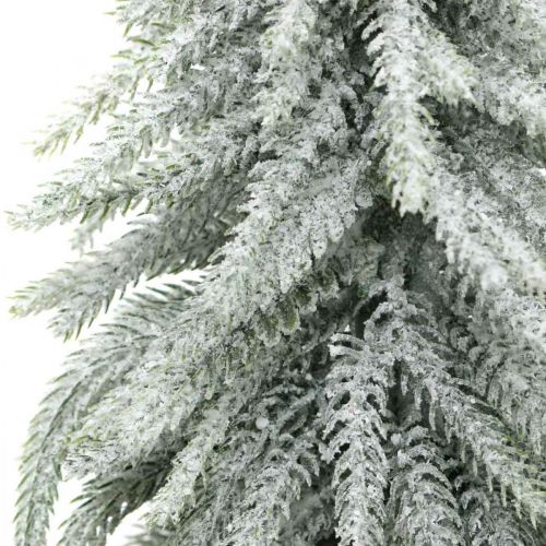 Floristik21 Deko-Tanne mit Schnee, Adventsdeko, Tannenbaum im Topf H37cm