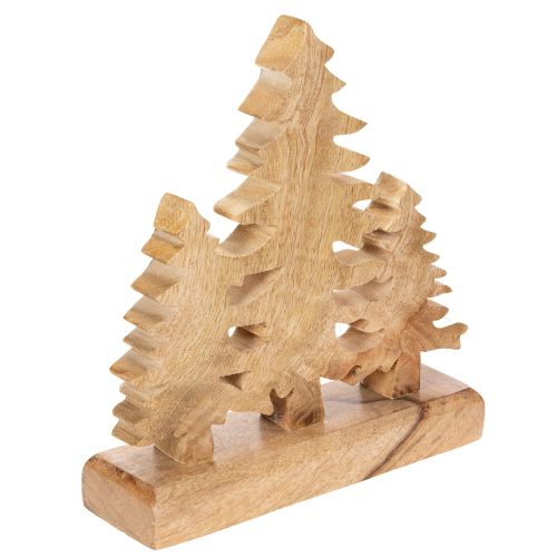 Tannenbaum Deko aus Mangoholz,