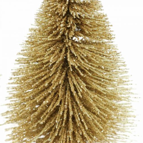 Mini Tannenbäume Tischdeko Gold Weihnachtsdeko H7cm 6St