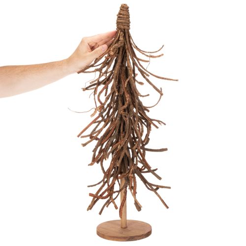 Deko-Baum aus Weidenzweigen auf Holzfuß 68cm Naturton | Floristik21.de