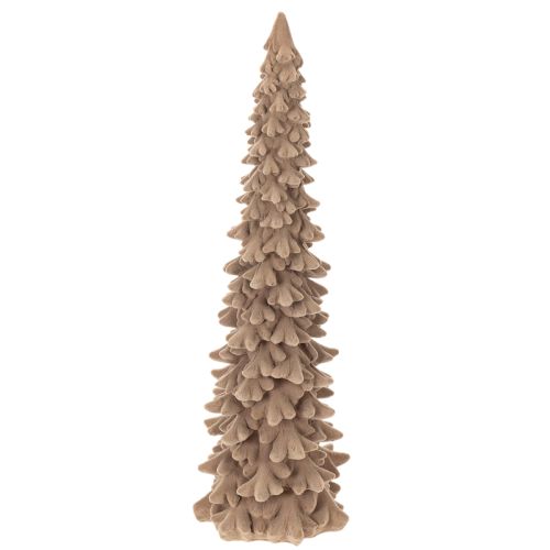 Deko-Tannenbaum beflockt Kunststoff 34cm braun für Innenbereich