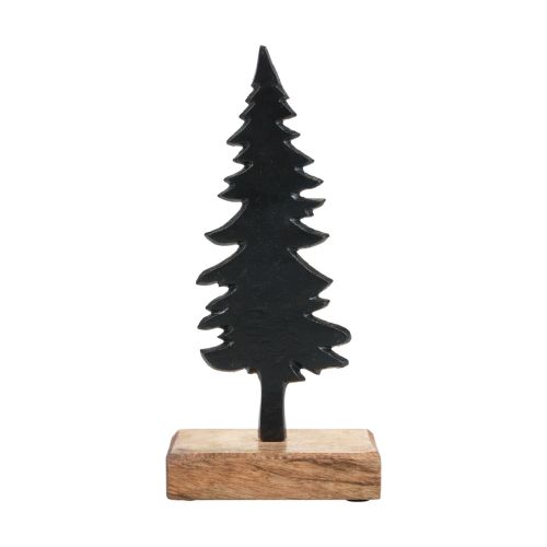 Floristik21 Weihnachtsdeko Tannenbaum Holz Metall Tischdeko H22cm