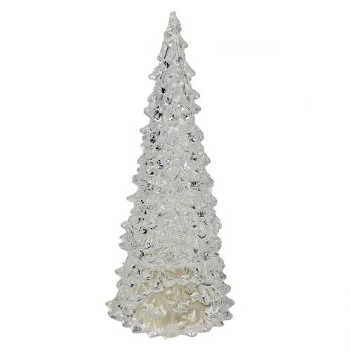 Floristik21 Tannenbaum Acryl mit LED-Licht Ø9cm H22cm