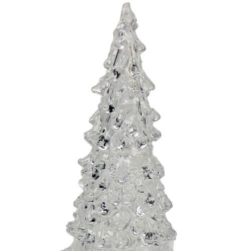 Floristik21 Tannenbaum Acryl mit LED-Licht Ø9cm H22cm