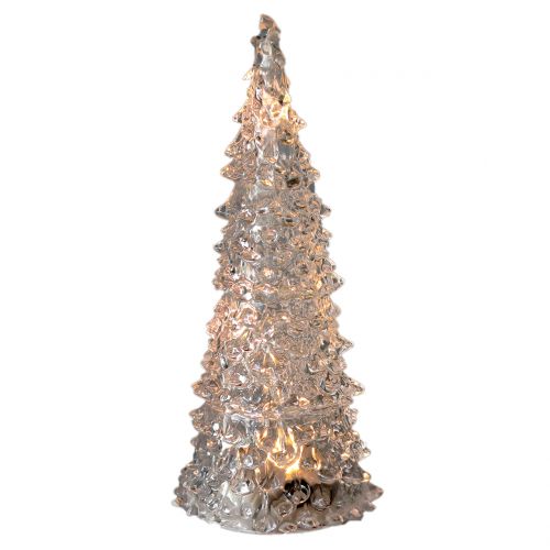 Floristik21 Tannenbaum Acryl mit LED-Licht Ø6cm H12cm
