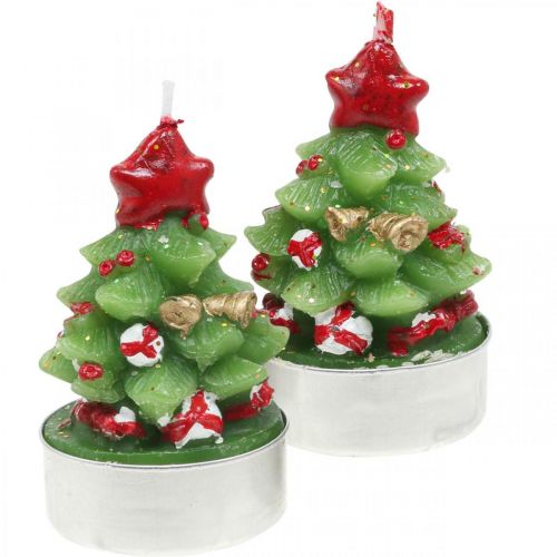 Teelichter Weihnachten Teelicht Tannenbaum H6,5cm 6St