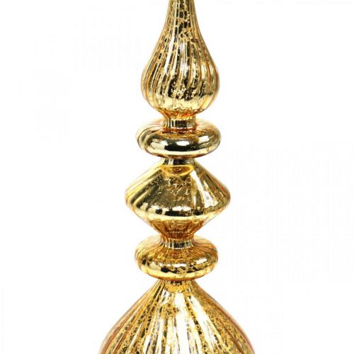 Artikel Baumspitze Gold Weihnachtsdeko aus Glas Christbaumspitze H35cm