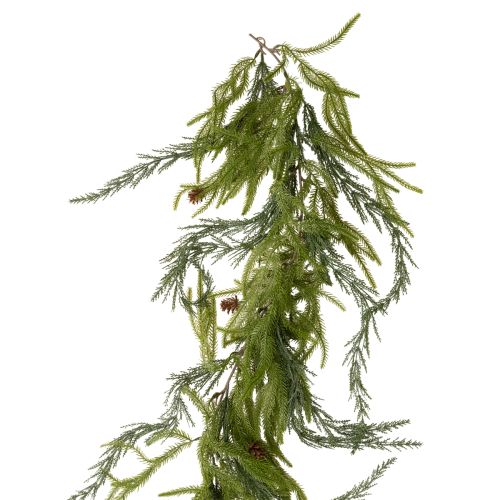 Nadelzweig Girlande künstlich mit Zapfen 218cm für Dekoration