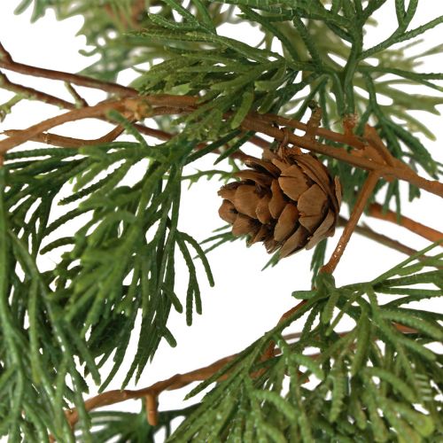 Artikel Tannenzweig Künstlich Tannengrün Zedernzweig Zapfen 85cm