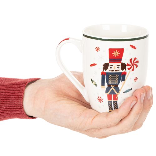 Tasse Keramik 10cm Nussknacker Zuckerstange 2er-Set | Floristik21.de