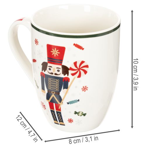 Tasse Keramik 10cm Nussknacker Zuckerstange 2er-Set | Floristik21.de