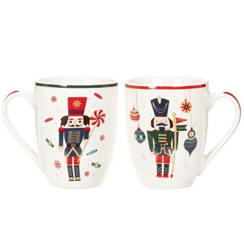 Tasse Keramik 10cm Nussknacker Zuckerstange 2er-Set