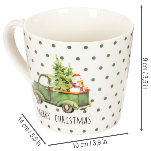 Kaffeetassen Set Keramik 10cm Merry Christmas Automotiv 2-teilig | Floristik21.de