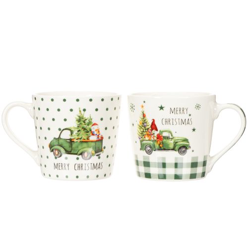 Kaffeetassen Set Keramik 10cm Merry Christmas Automotiv 2-teilig einkaufen | Floristik21.de