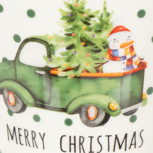 Kaffeetassen Set Keramik 10cm Merry Christmas Automotiv 2-teilig | Floristik21.de