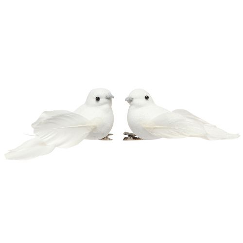 Artikel Taubenpaar mit Clip Hochzeitsdeko Deko Tauben 10cm 2 St