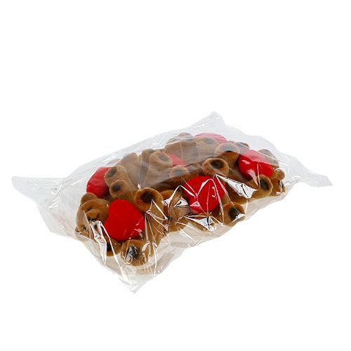 Floristik21 Teddy beflockt 10cm mit Herz 6St