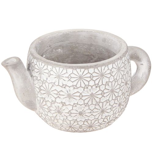Floristik21 Teekanne Keramik Deko Übertopf Vintage Shabby Chic 16×10,5×8cm 3er Set