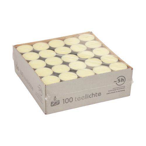 Artikel Teelichter Gelb Alu Wenzel Kerzen Brenndauer 5Std 100 St