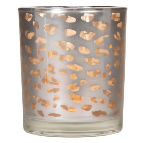 Windlicht Glas zweifarbig