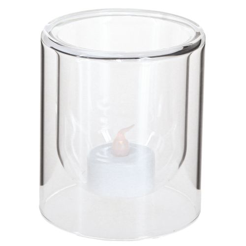 Artikel Runde Glas-Teelichthalter Ø8,5cm Windlicht Set 4 Stück – Elegante Tischdeko