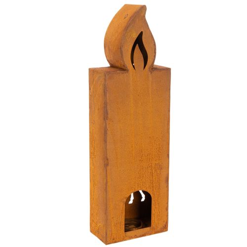 Teelichthalter Weihnachten Edelrost Kerze Hirsch 45x14cm | Floristik21.de