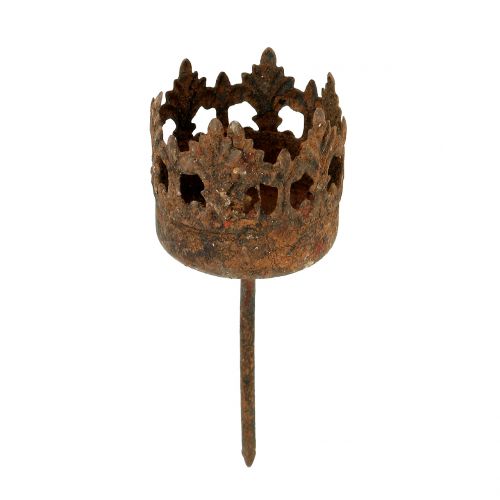 Teelichthalter zum Stecken Rost Ø3,8cm H10,5cm