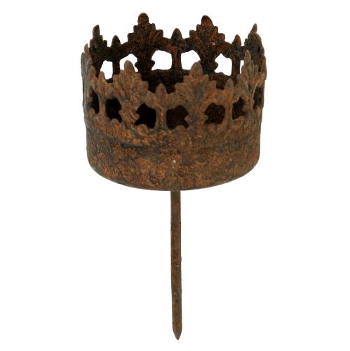 Teelichthalter zum Stecken Rost Ø5,2cm H10,5cm