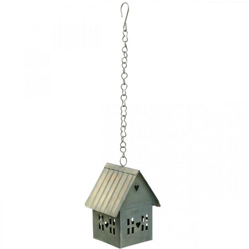 Floristik21 Lichthaus Teelichthalter Metall zum Aufhängen H12,5cm