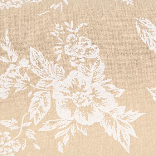 Artikel Tischband Blumen Tischläufer Baumwolle Beige Dekoration 15cm x 3m Hochzeit
