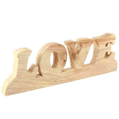 Artikel Tischdeko Holz Aufsteller „Love“ Natur Weidenholz 60×19cm - Einzigartige Eleganz
