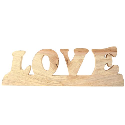 Artikel Tischdeko Holz Aufsteller „Love“ Natur Weidenholz 60×19cm - Einzigartige Eleganz