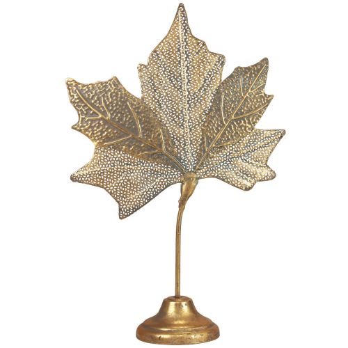 Floristik21 Tischdeko Herbst Ahornblatt Deko Golden Antik 58cm × 39cm
