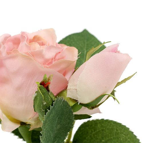 Floristik21 Tischdeko Rose im Topf Hellrosa 14cm