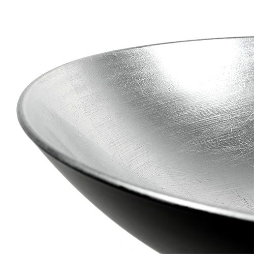 Floristik21 Tischdeko Schale Silber  Ø28cm Kunststoff