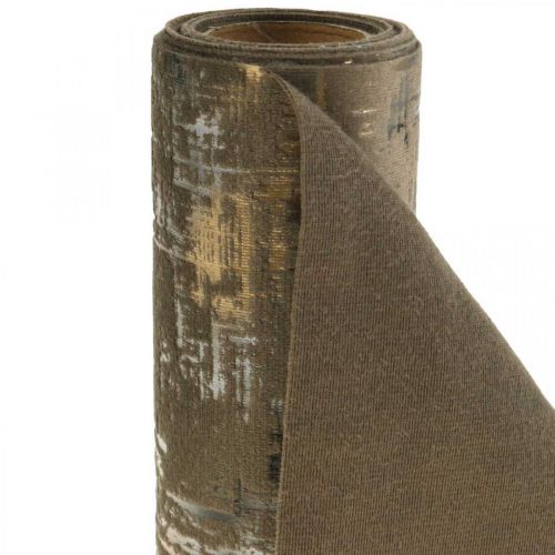 Floristik21 Tischläufer Braun Tischband Tischdeko Polyester L250cm B20cm