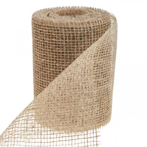 Floristik21 Tischläufer Jute Juteband Tischband Natur B15cm L10m