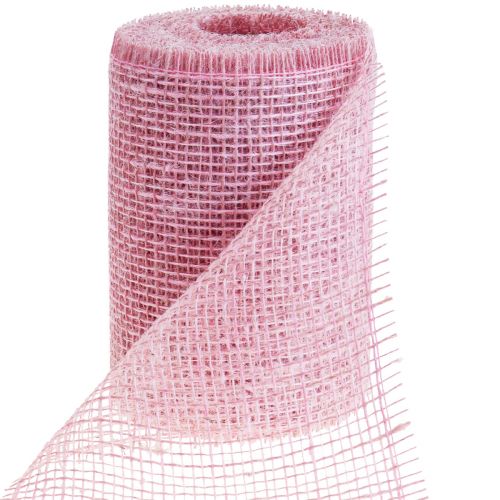 Floristik21 Tischläufer Jute Tischband Juteband Hellrosa 15cm 10m